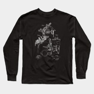 Phonograph Vintage Patent Drawing Long Sleeve T-Shirt